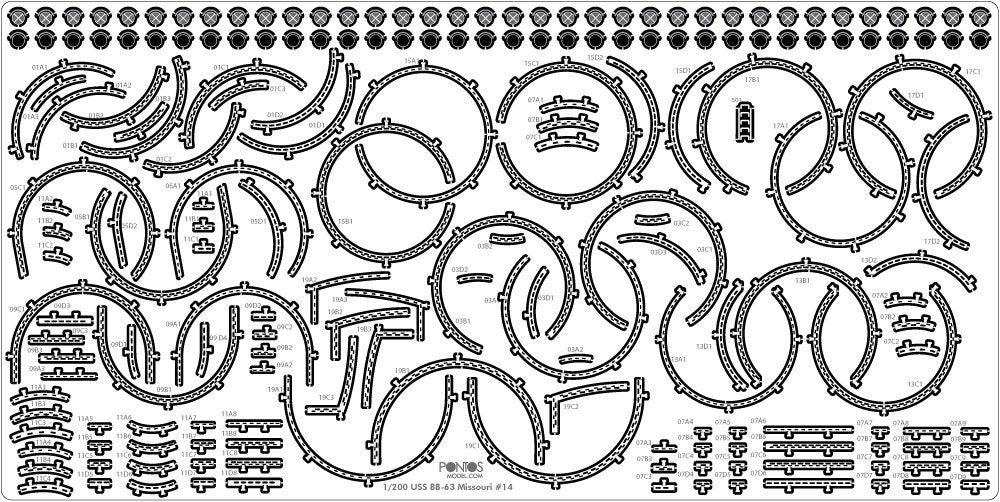 Pontos 22004F1 USS BB-61 Iowa 1944 Detail Up Set (Without wooden deck) 1/200 – image 13