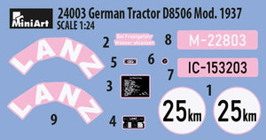 MiniArt 24003 GERMAN TRACTOR D8506 MOD. 1937 1/24 – obrázek 6
