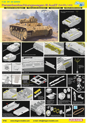 Dragon 6792 Panzerbeobachtungswagen III Ausf.F (Sd.Kfz.143) 1/35 – imagen 2