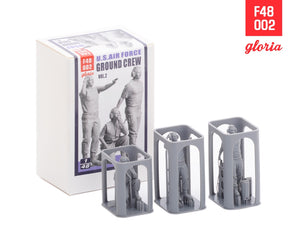 Gloria F48002 Ground Crew US Air Force vol.2 3D Printed Figures x 3 1/48 – obrázek 3