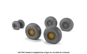 Armory Models AW48413 BAC TSR.2 wheels w/ weighted tires, type “b” (GY) 1/48 – Bild 3
