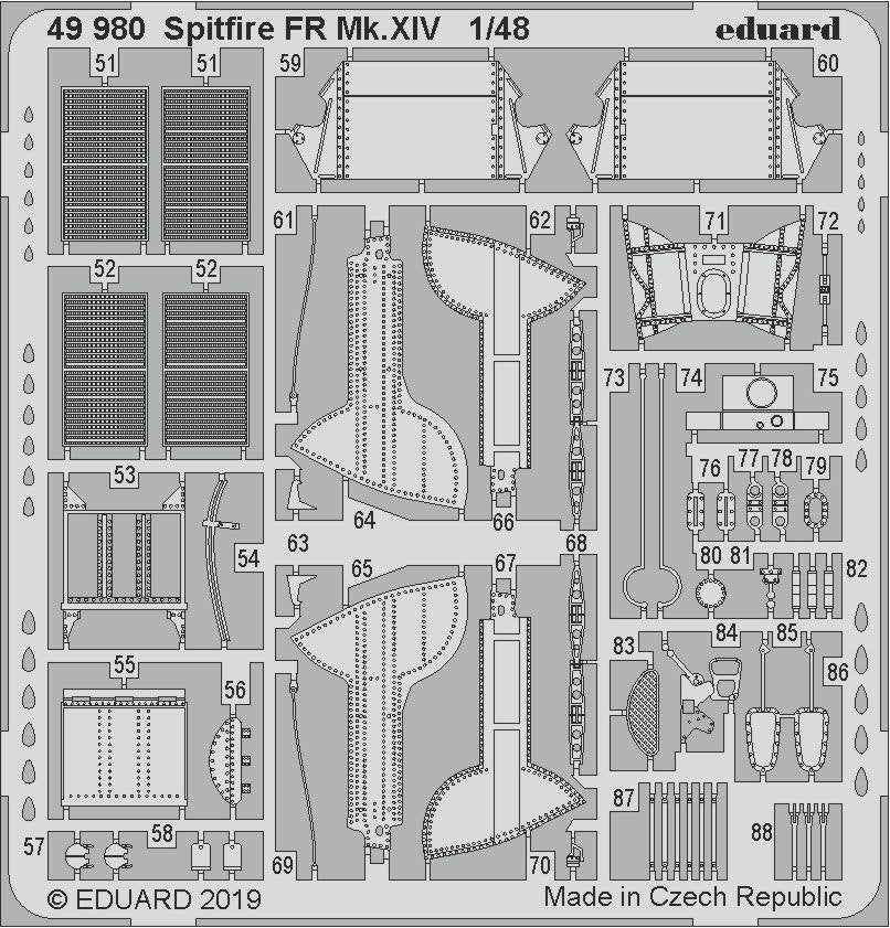 Eduard 49980 Spitfire FR Mk. XIV 1/48 AIRFIX – immagine 2