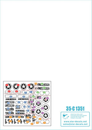 Star Decals 35-C1351 FFI 1. Chars allemands capturés. Résistance française - Forces Françaises de l&amp;#39;Intérieur 1/35 – image 2