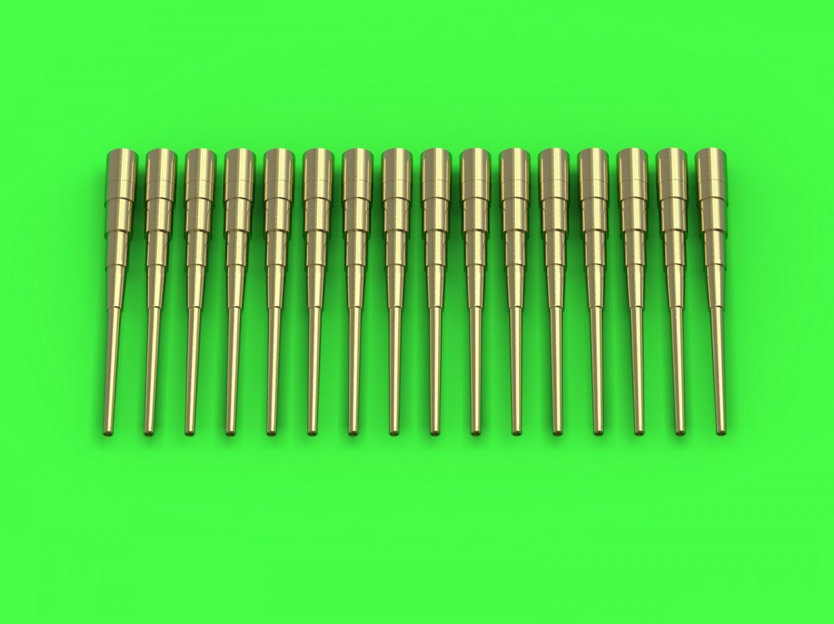 Master SM-700-055 German 8.8cm/45 (3.4in) SK L/45 gun barrels (16 pcs.) - used on many German ships of WWI (1/700) – image 2