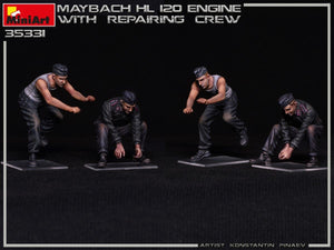 Miniart 35331 MAYBACH HL 120 ENGINE FOR PANZER III/IV FAMILY WITH REPAIR CREW 1/35 – image 12