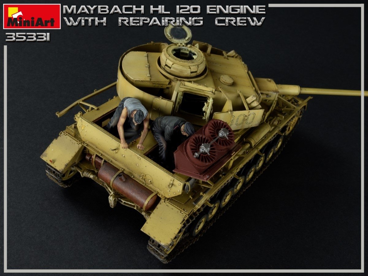 Miniart 35331 MAYBACH HL 120 ENGINE FOR PANZER III/IV FAMILY WITH REPAIR CREW 1/35 – image 15