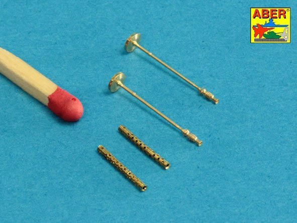 Aber 48L-21 Set of 2 barrels for German machine guns MG34 1/48 – image 2