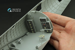 Quinta Studio QD32224 Boeing B-17G Radio operator&amp;#39;s compartment. 3D-Printed colored Interior on decal paper (HK models) 1/32 – immagine 8