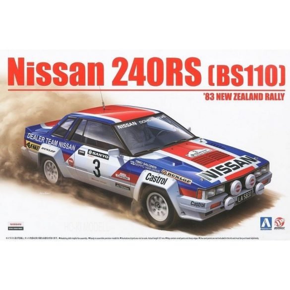 Beemax 24008 Nissan 240RS (BS110) '83 NEW ZEALAND RALLY 1/24