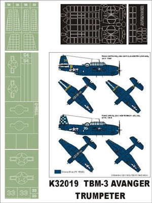 Montex K32019 TBF-3 Avenger 1/32