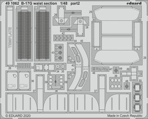 Eduard 491062 B-17G waist section 1/48 HK MODELS – immagine 2