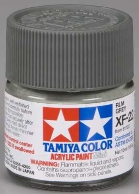 Tamiya XF22 RLM Gray (81722) Acrylic paint 10ml – immagine 2
