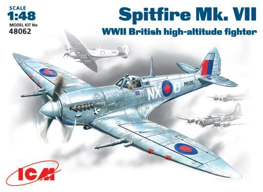 ICM 48062 Spitfire Mk.VII WWII British fighter (1/48)