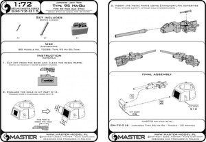 Master GM-72-015 Type 95 Ha-Go - 37 mm Type 94 gun barrel with resin mount (for IBG model) 1/72 – immagine 10