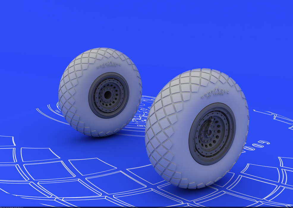 Eduard 672011 B-17G wheels 1/72 (REVELL) – zdjęcie 2