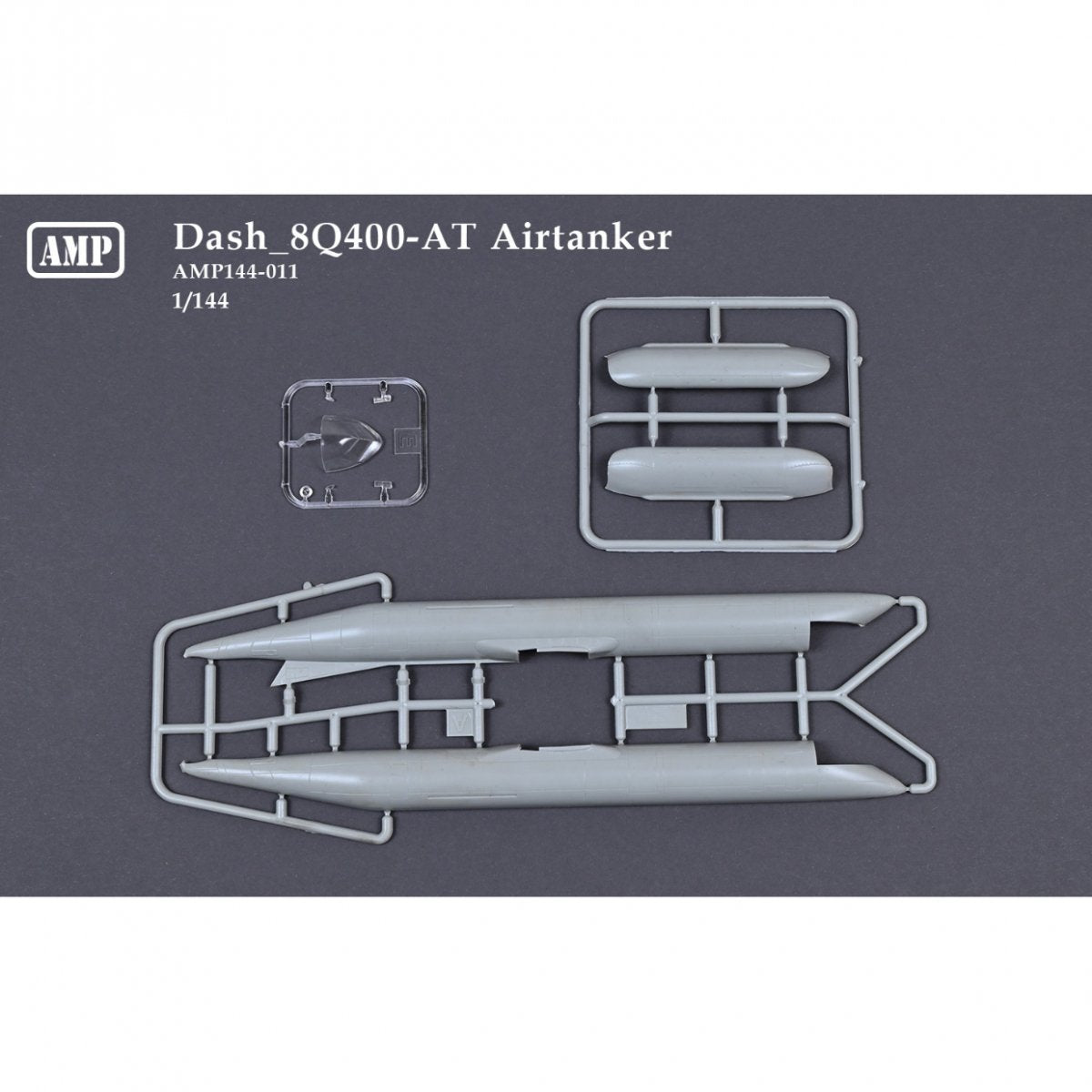 AMP 144011 Dash 8Q400-AT Airtanker - Canadian Short Range Commuter Airliner 1/144 – image 4