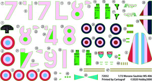Hobby 2000 72032 Morane-Saulnier MS.406 Middle East (Hasegawa) 1/72 – obrázek 2