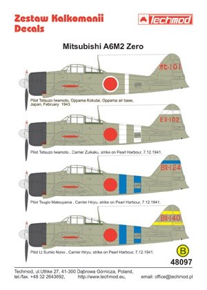 Techmod 48097 - Mitsubishi A6M2 Zero 1/48 – image 2