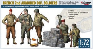 Mirage Hobby 720013 Soldats de la 2e Division Blindée française (Seconde Guerre mondiale) - Figurines au 1/72 – image 4