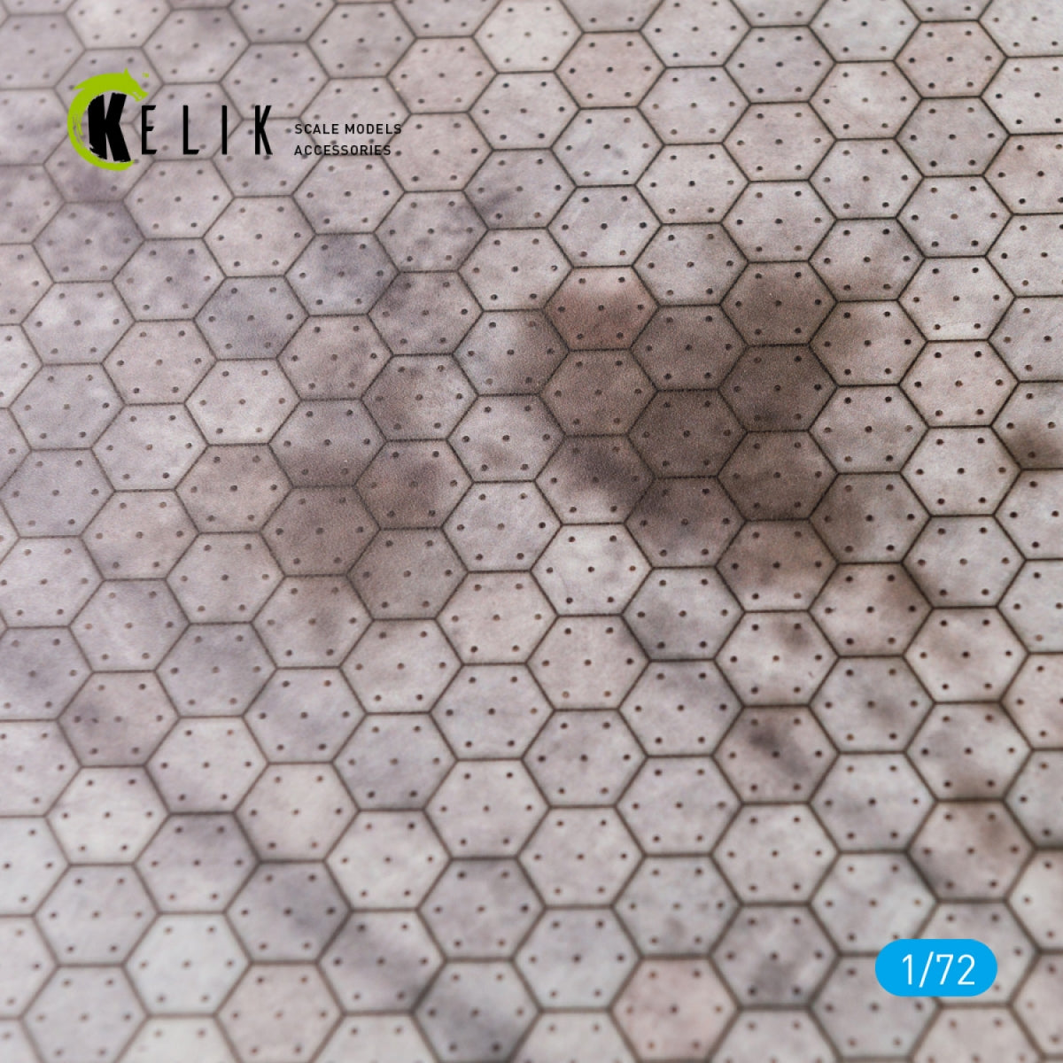 KELIK KS72017 SWISS HEXAGONAL CONCRETE PARKING PLACE BASE - ACRYLIC 3 MM (280 X 180 MM) 1/72 – obrázek 4
