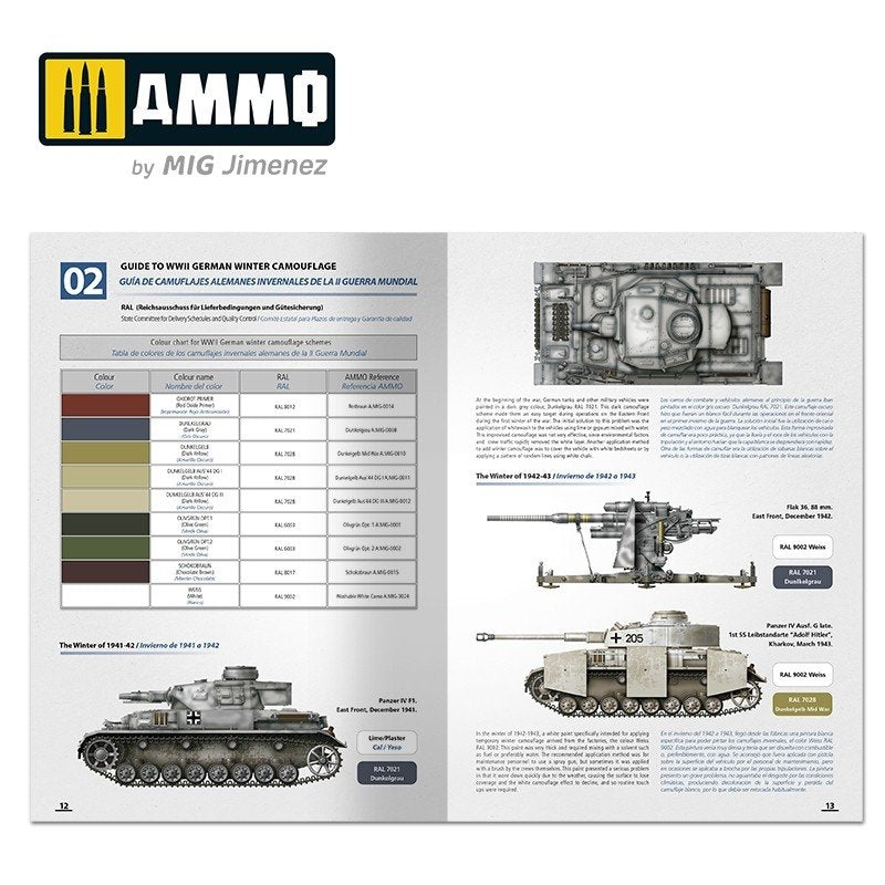 Ammo of Mig 6039 How to Paint Winter WWII German Tanks Multilingual (Eng - Spa) – image 3