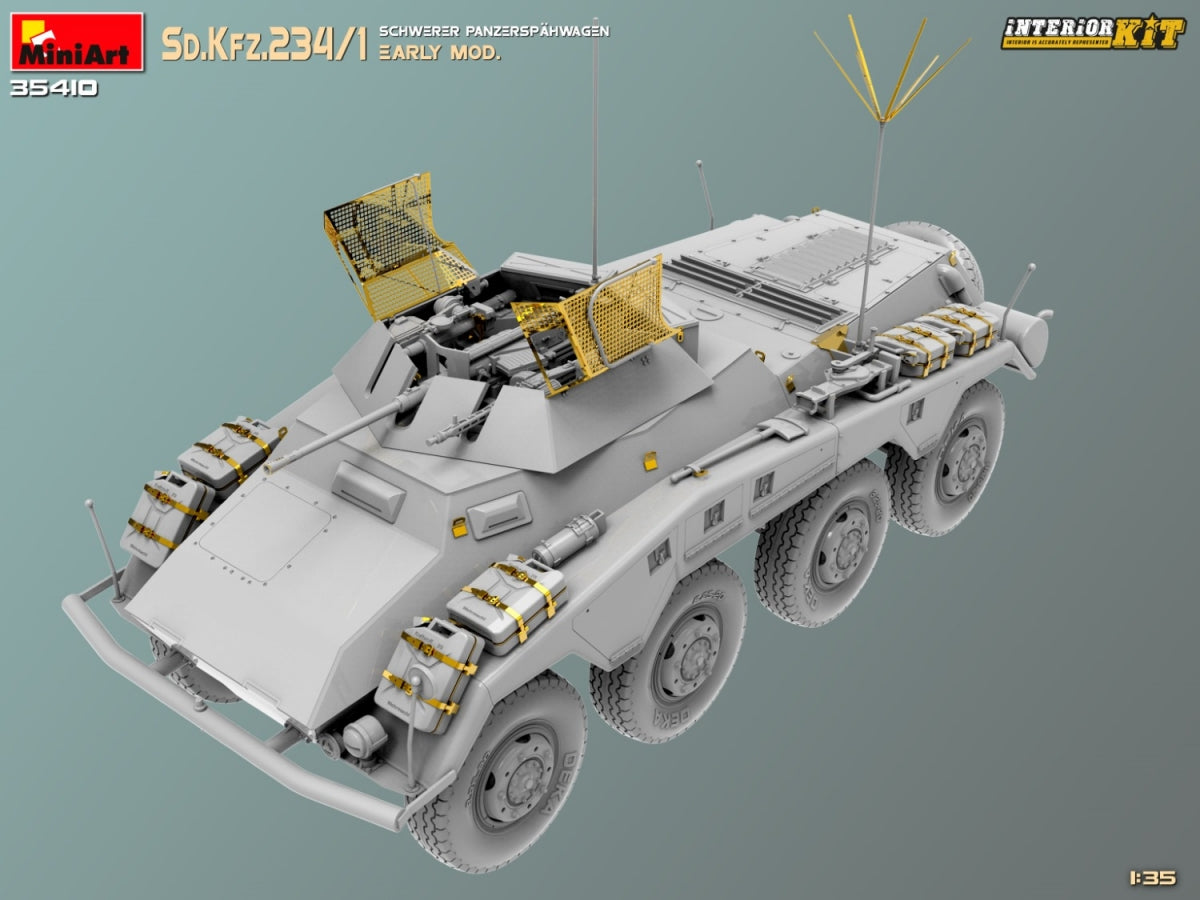 MiniArt 35410 Sd.Kfz.234/1 Schwerer Panzerspahwagen. EARLY MOD. INTERIOR KIT 1/35 – image 6