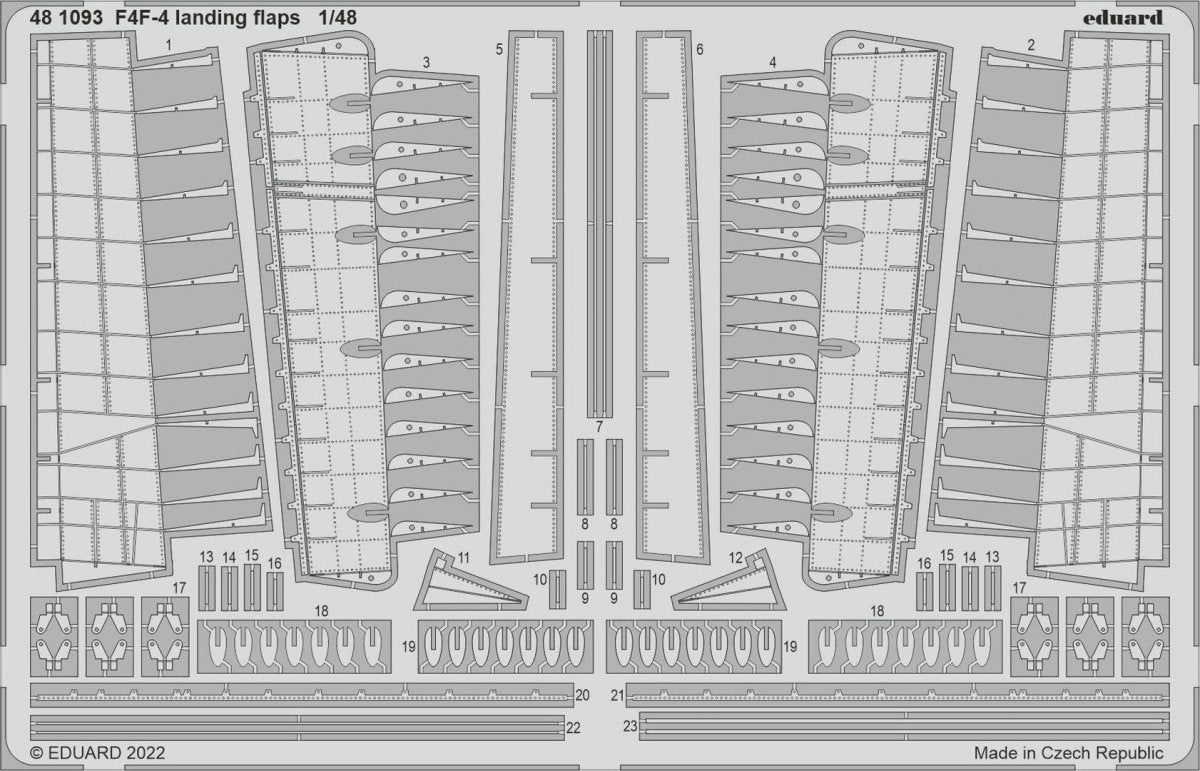 Eduard 481093 F4F-4 landing flaps EDUARD 1/48