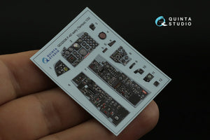 Quinta Studio QD32036 F-4D 3D-Printed &amp;amp; colored Interior on decal paper (Tamiya) 1/32 – Bild 12