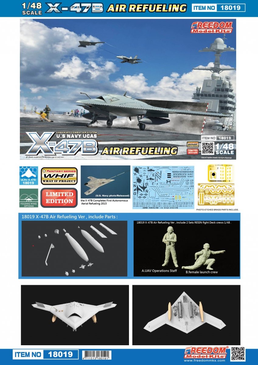 Freedom 18019 US Navy UCAS X-47B Air Refueling 1/48 – image 2