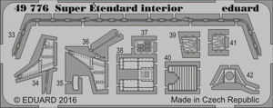 Eduard 49776 Super Étendard interior KINETIC MODEL 1/48 – immagine 2