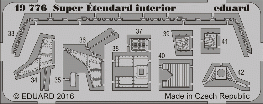 Eduard 49776 Super Étendard interior KINETIC MODEL 1/48 – immagine 2