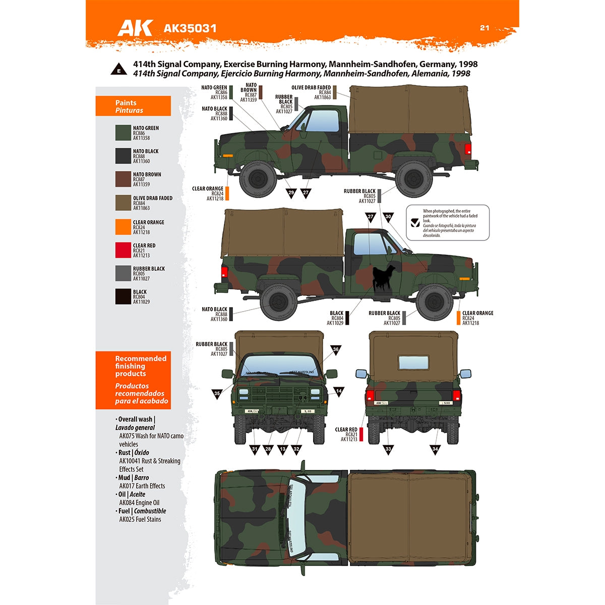 AK Interactive AK35031 M1008 TROOP CARRIER WITH TARP 1/35 – image 16