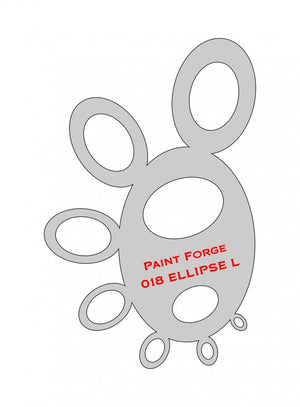 Pochoir Paint Forge PFST018L - Ellipse