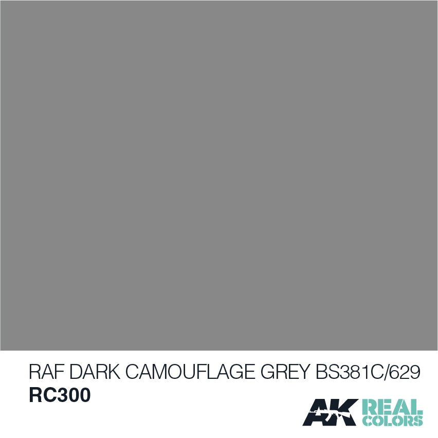 AK Interactive RC300 RAF DARK CAMOUFLAGE GRAY BS381C/629 – 10ML – image 2