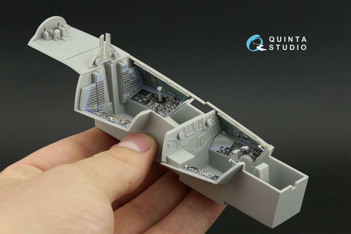 Quinta Studio QD32033 F-14D 3D-Printed &amp;amp; colored Interior on decal paper ( Trumpeter ) 1/32 – image 5