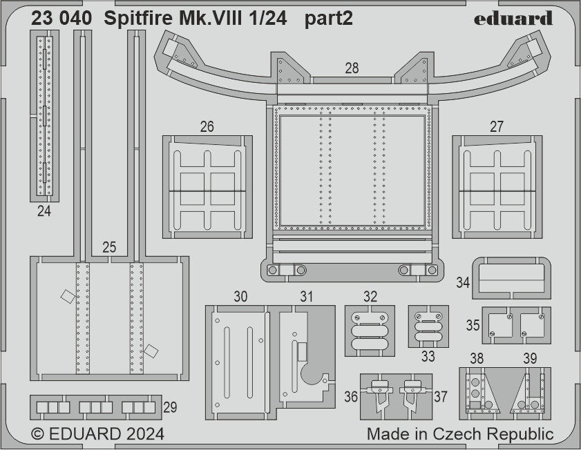 Eduard 23040 Spitfire Mk.VIII AIRFIX 1/24 – Bild 2