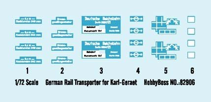 Hobby Boss 82906 German Rail Transporter for Karl-Geraet 1/72 – image 3