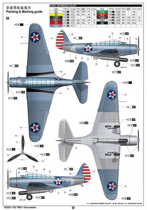 Trumpeter 02226 Douglas TBD-1 Devastator 1/32 – image 6