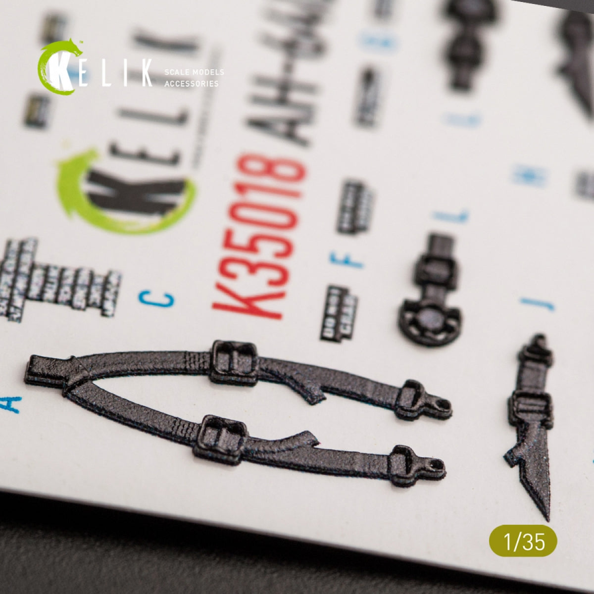 KELIK K35018 AH-64D APACHE INTERIOR 3D DECALS FOR TAKOM KIT 1/35 – image 6