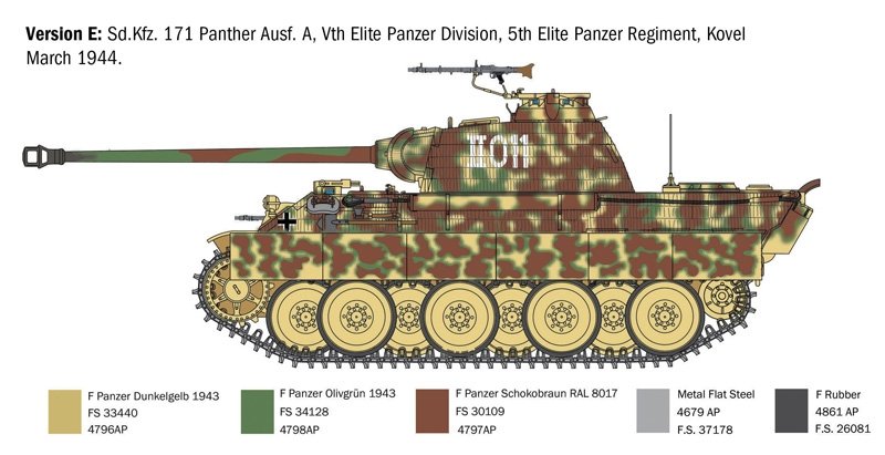 Italeri 0270 SD.KFZ. 171 PANTHER AUSF. A 1/35 – obrázek 11