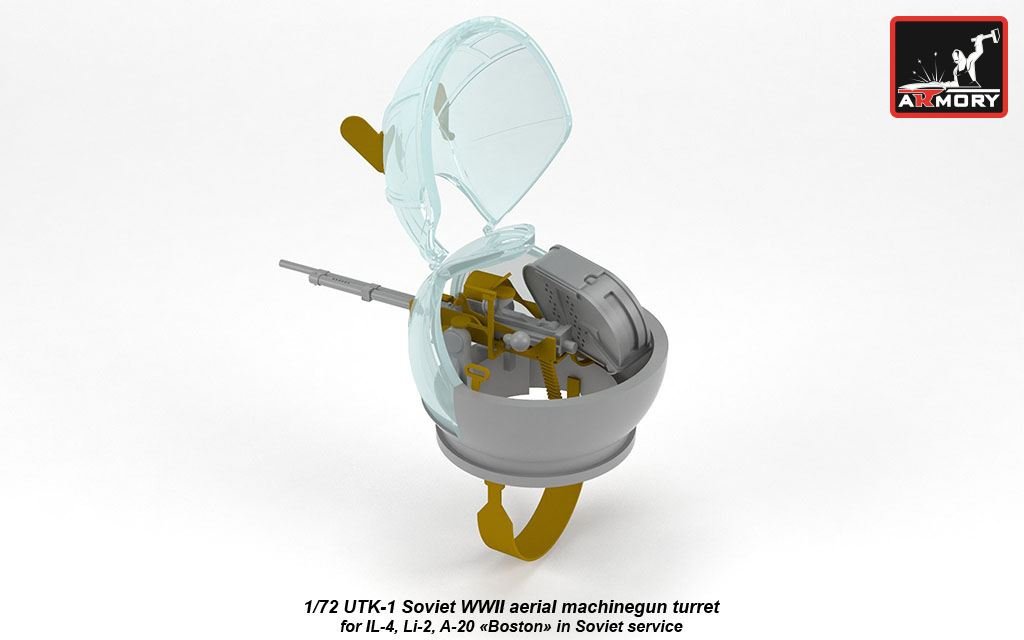 Armory Models ACA7272 UTK-1 Soviet WWII machinegun turret 1/72 – image 3