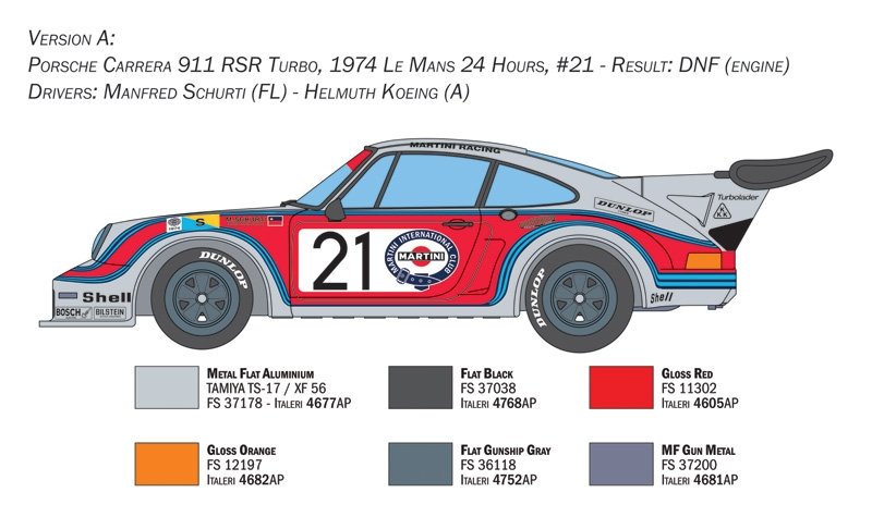 Italeri 3625 Porsche Carrera RSR Turbo 1/24 – image 4