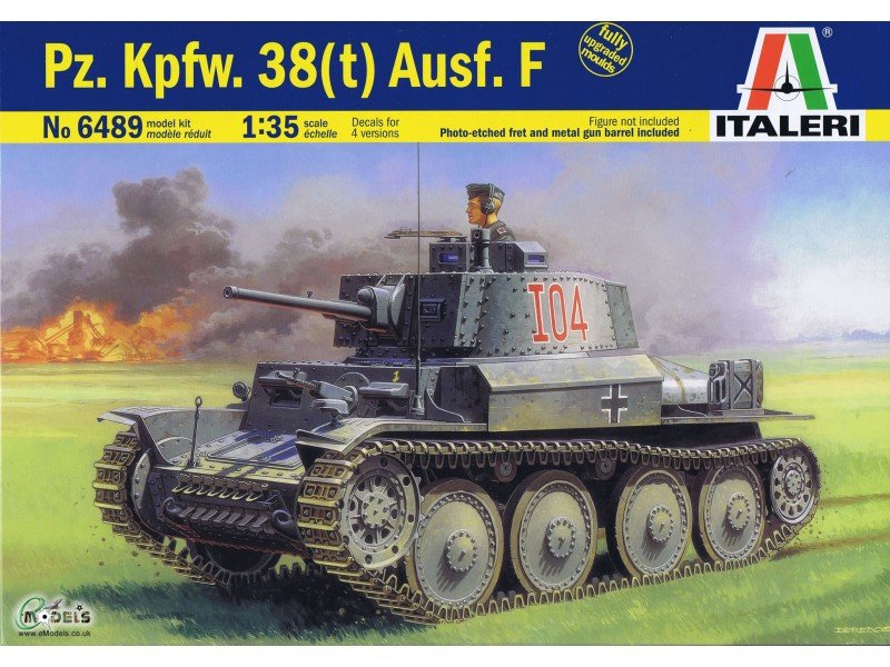 Italeri 6489 Pz.Kpfw 38(t) Ausf. E/F 1/35