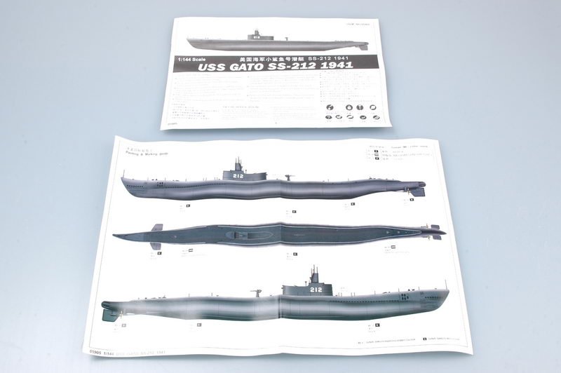 Trumpeter 05905 USS GATO SS-212 1941 1/144 – Bild 2
