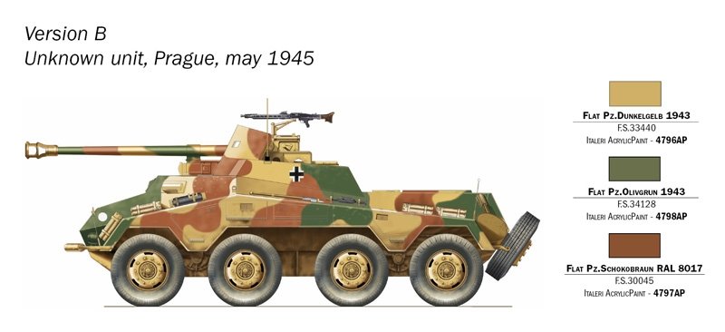 Italeri 7047 Sd. Kfz. 234/4 1/72 – Bild 6