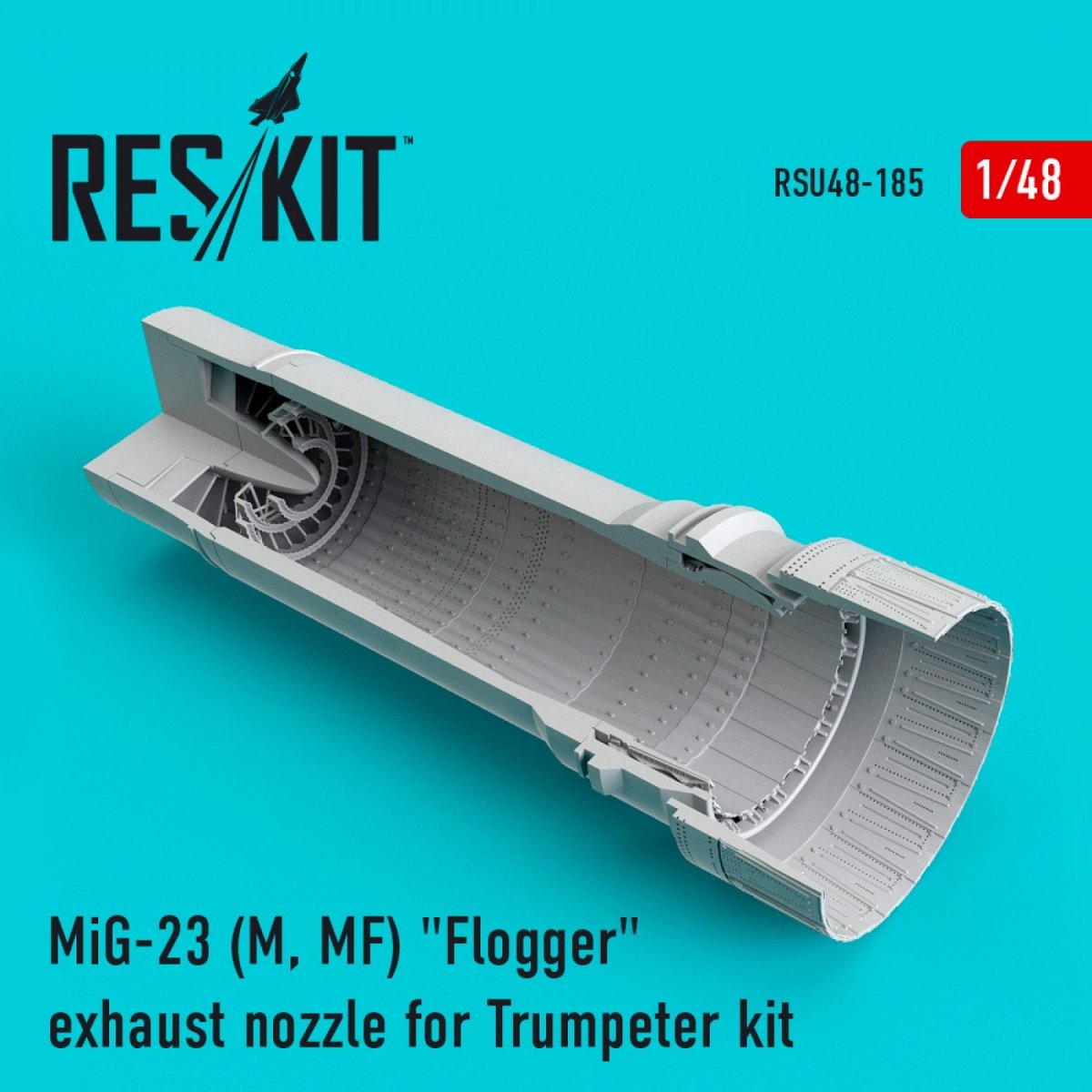 RESKIT RSU48-0185 MIG-23 (M, MF) &amp;quot;FLOGGER&amp;quot; EXHAUST NOZZLE FOR TRUMPETER KIT 1/48 – zdjęcie 2