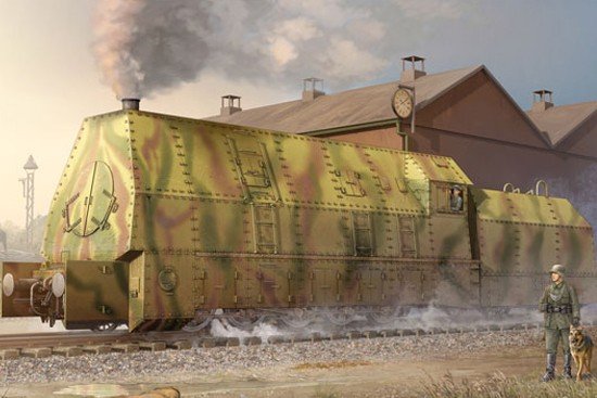 Trumpeter 00219 German Panzerlok BR57 Armored Locomotive (1/35)
