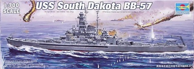 Trumpeter 05760 USS South Dakota BB-57 1/700
