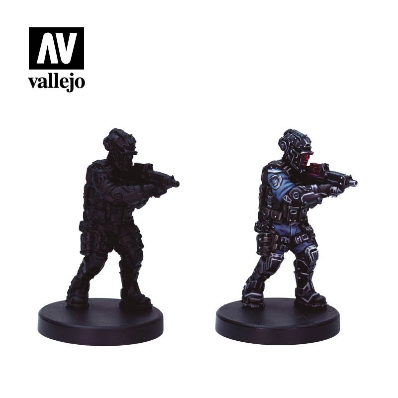 Vallejo 72308 Cyberpunk RED Lawmen Paint Set 8x17ml – obrázek 3