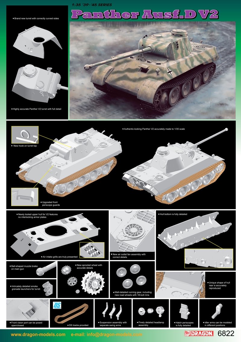 Dragon 6822 Panther Ausf. D V2 – Bild 2